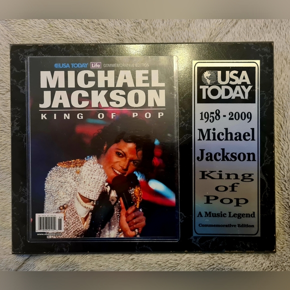 Michael Jackson USA Today Commemorative Edition Plaque - Picture 2 of 3